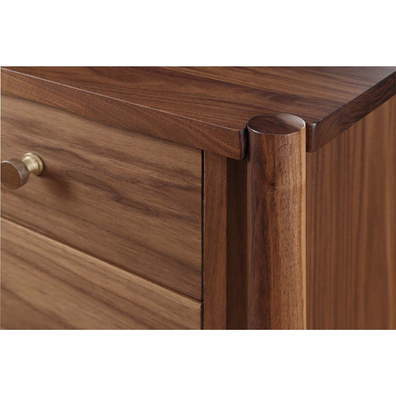 Stickley Walnut Grove 870404449 MidCentury Modern 6Drawer Solid Wood